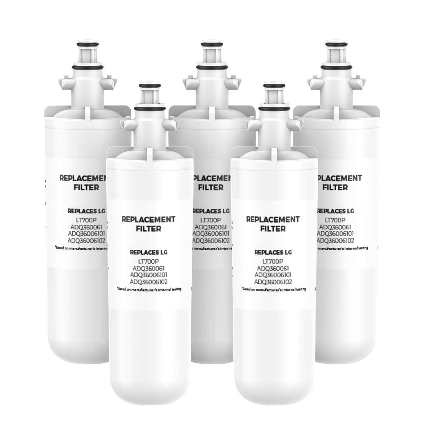 Replacement for LG LT800P, ADQ73613401, 46-9490 Refrigerator Water Filter 5 Packs made by sellfilter