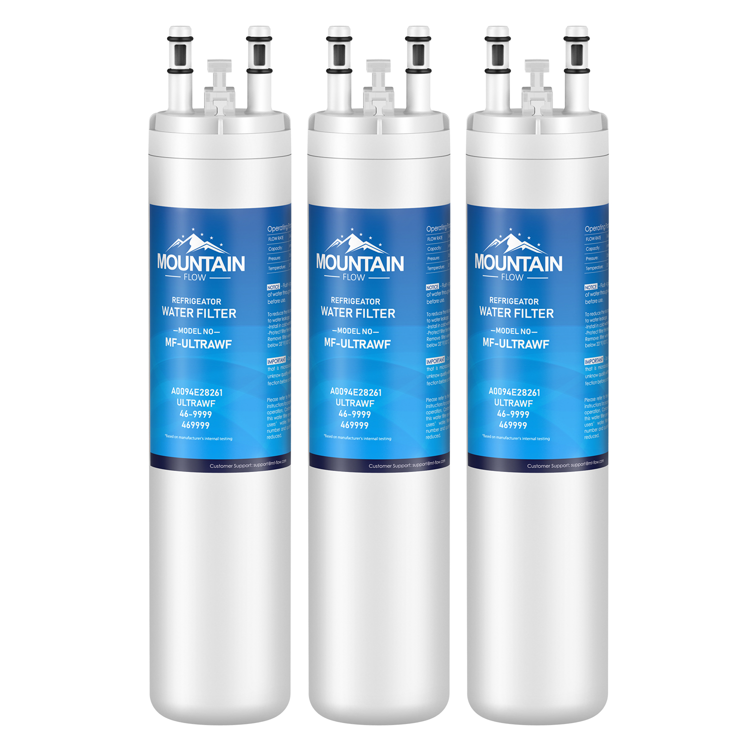 MountainFlow 3pk ULTRAWF, 242017801 Water Filter & 46-9999 Filt