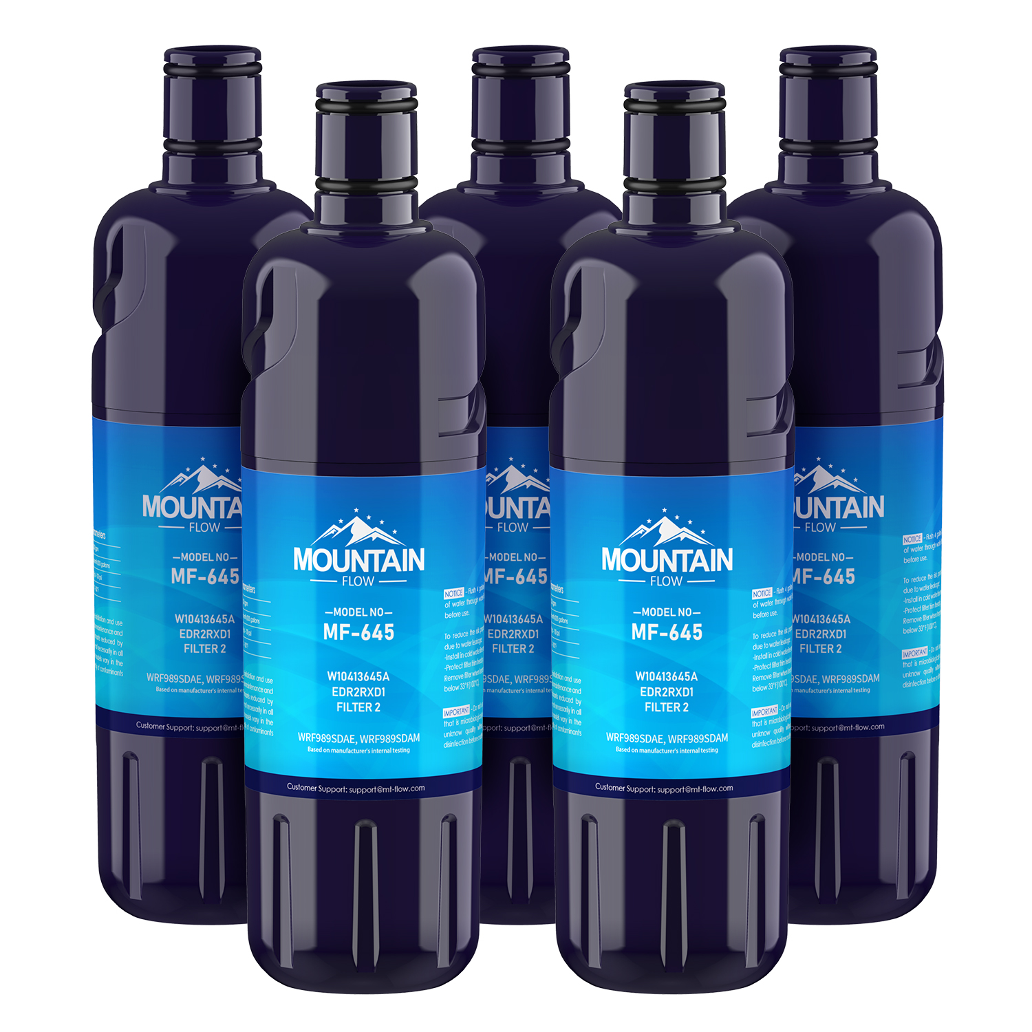 Mountain Flow w10413645a, Edr2rxd1 Water Filter, Filter 2 (5 Pack)